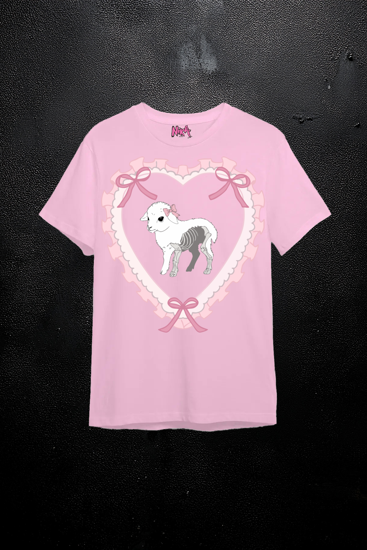 Camiseta de ajuste holgado unisex 
Oveja creepycute