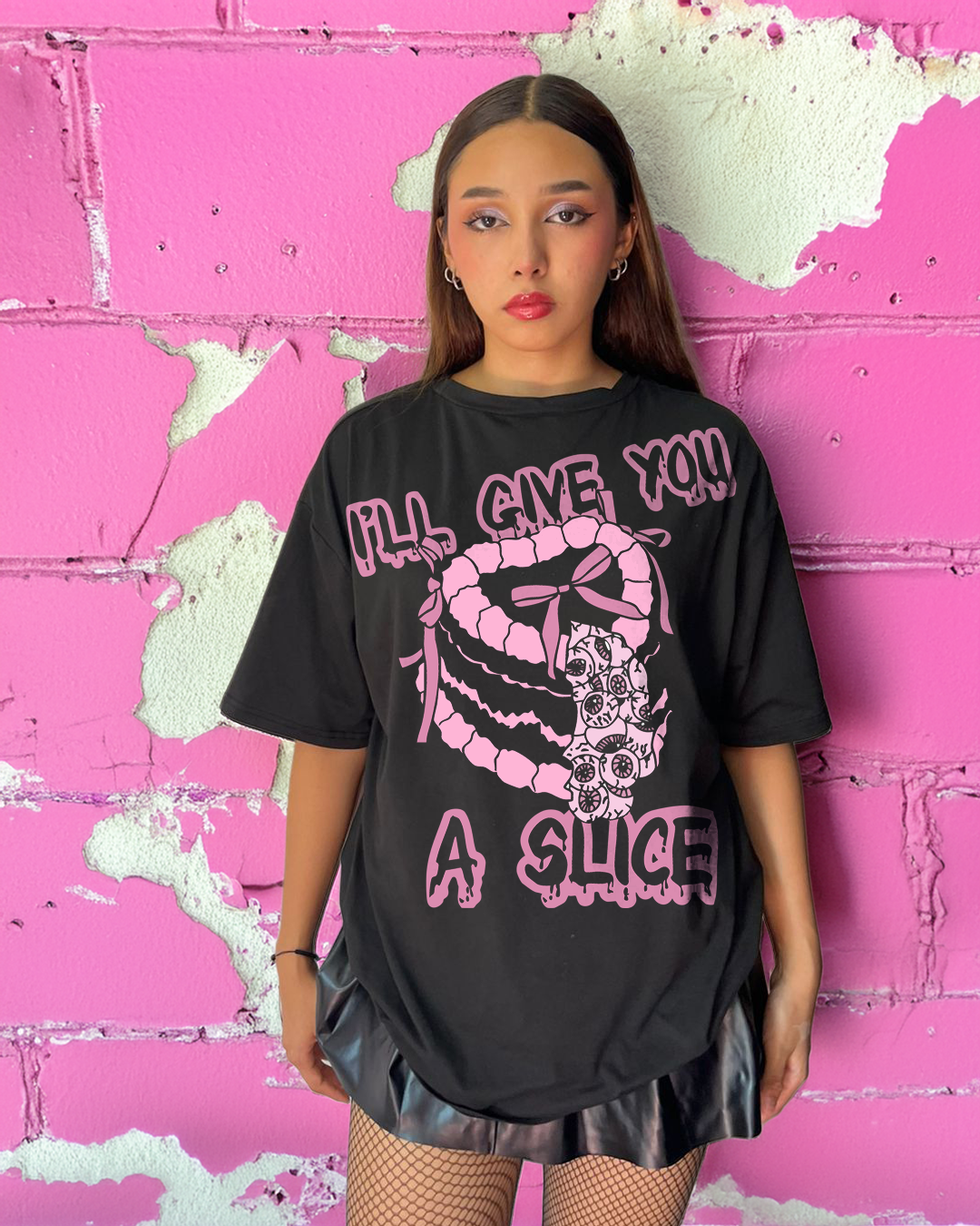 Camiseta de ajuste holgado unisex 
Creepy cake