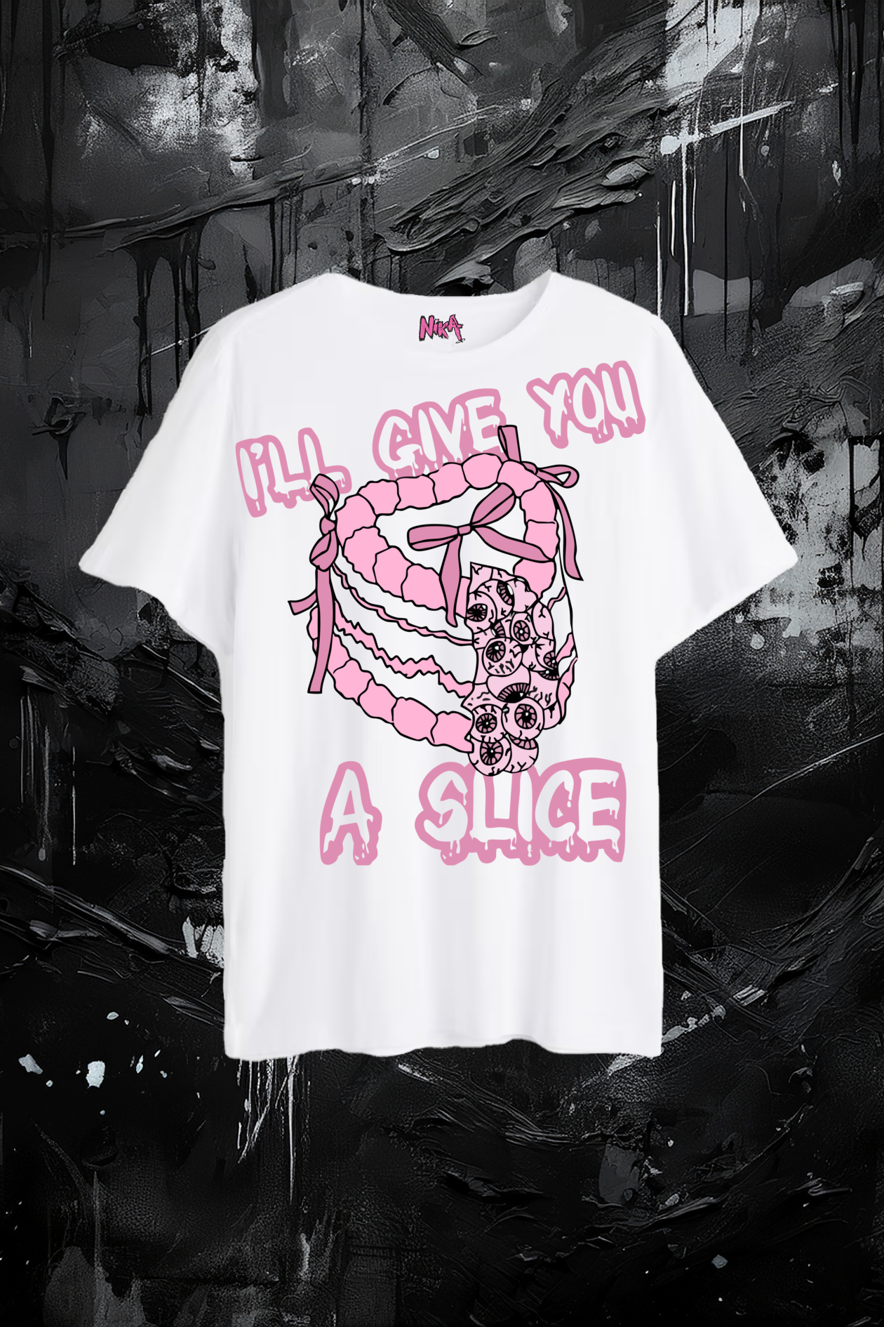 Camiseta de ajuste holgado unisex 
Creepy cake