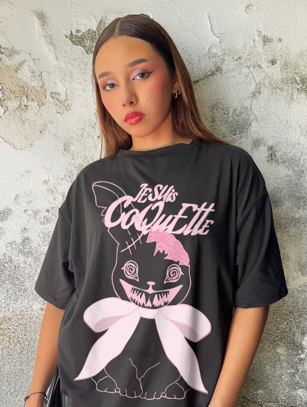 Camiseta de ajuste holgado unisex 
Je suis coquette