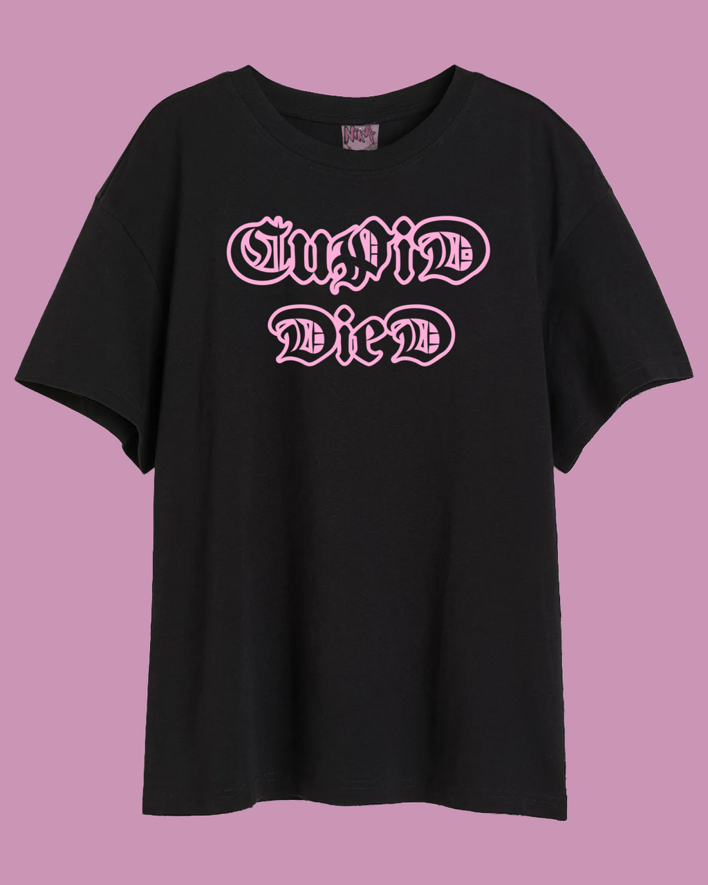Camiseta de ajuste holgado unisex 
Cupid died