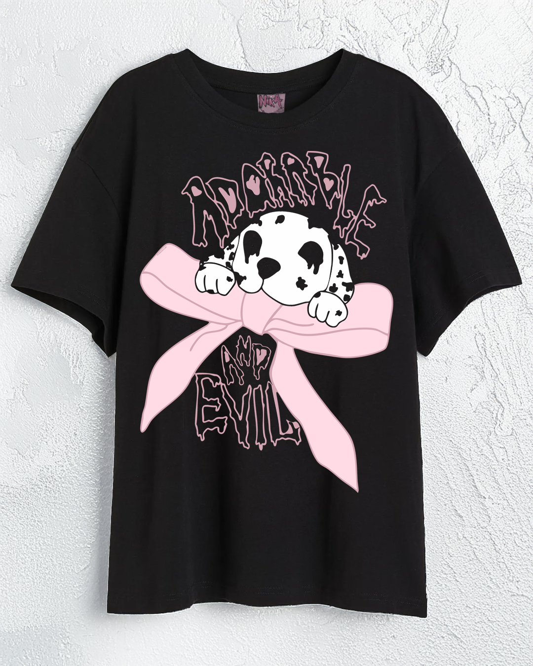 Camiseta holgada Dálmata evil unisex