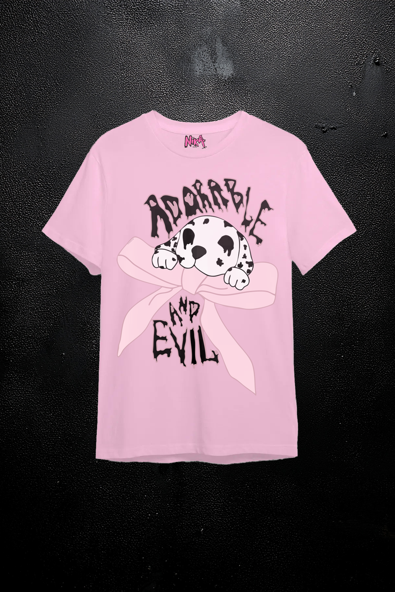 Camiseta holgada Dálmata evil unisex